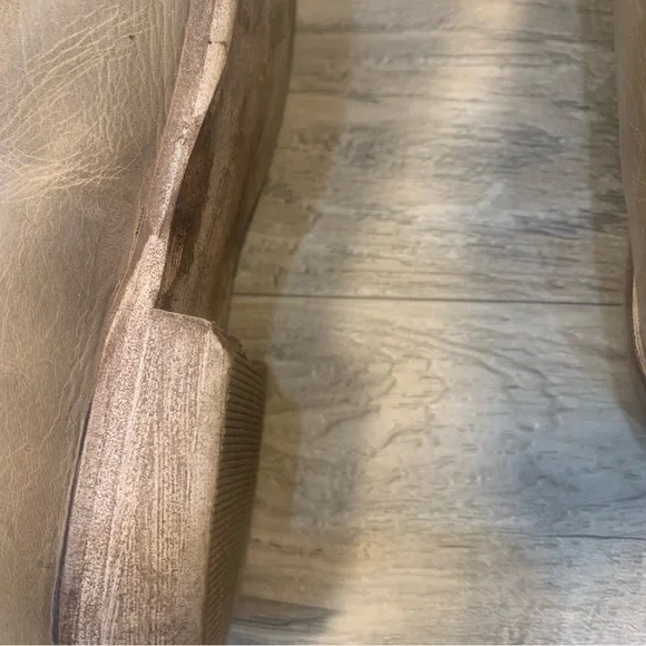 Free People Royale Distressed Leather Pointed Cut Out Flats - Picture 12 of 14